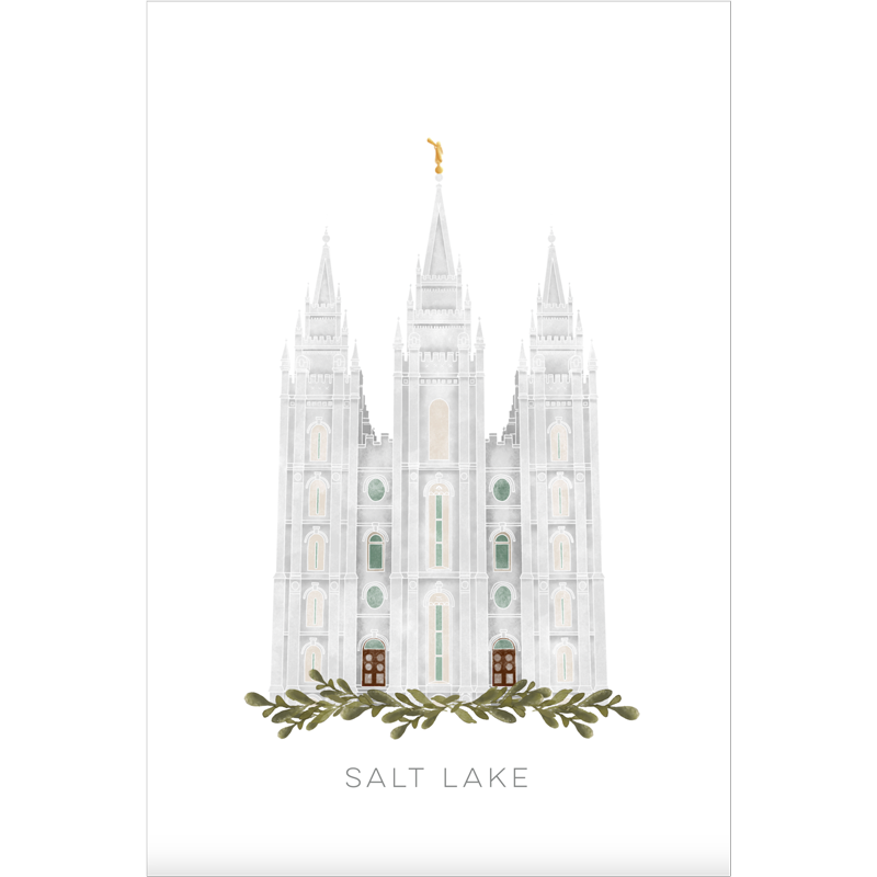 Salt Lake City Utah Temple (11x13 Framed Art), , large image number 2