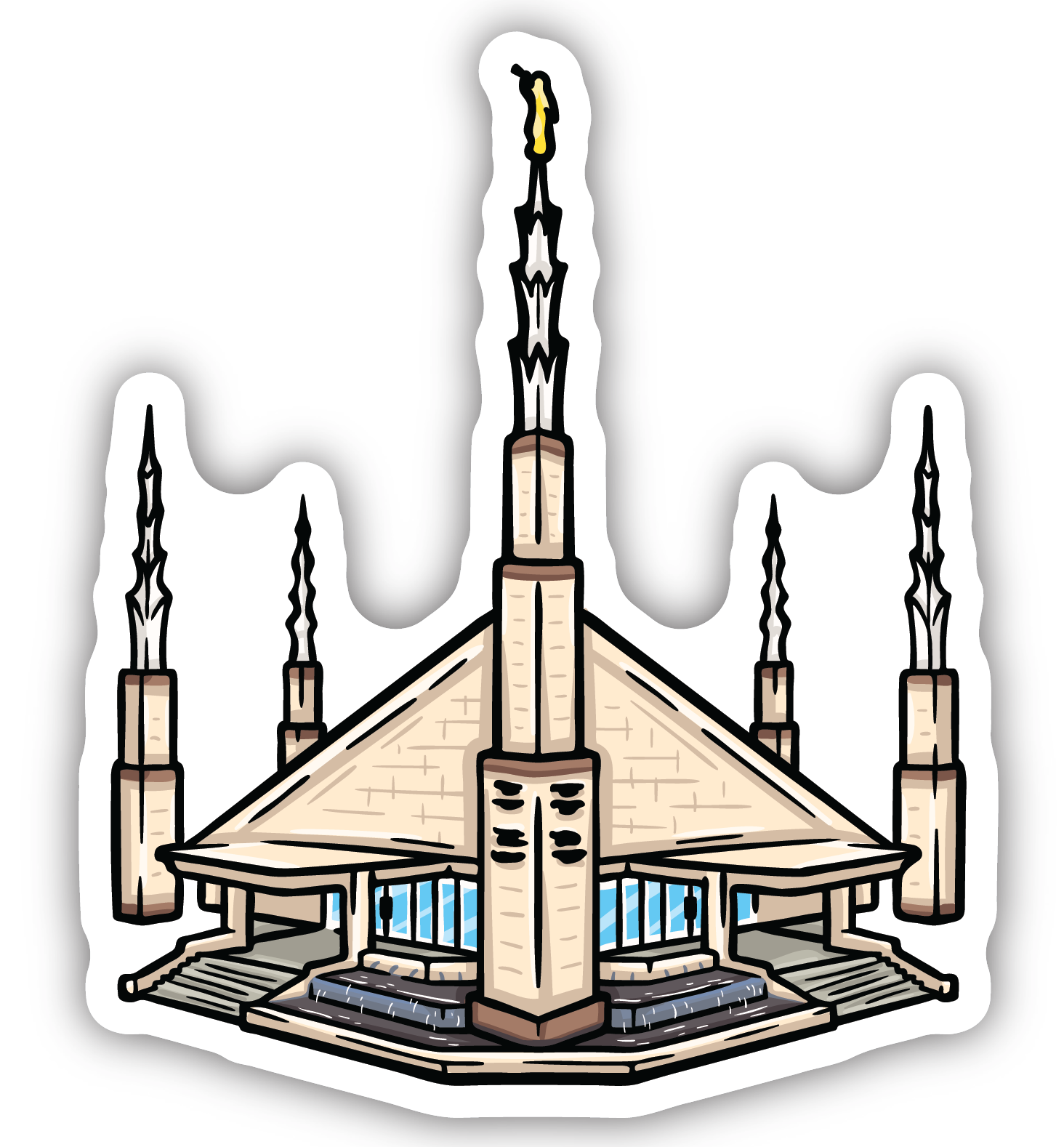 Sticker Dallas Temple