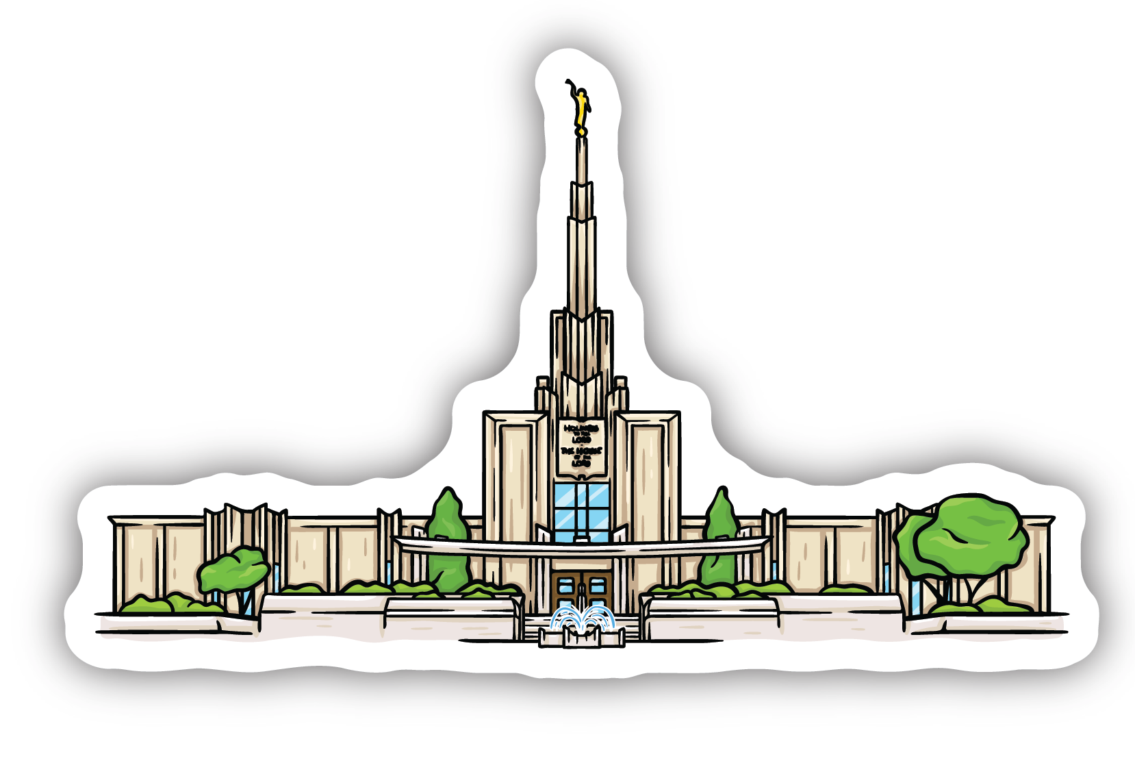 Sticker Denver Temple