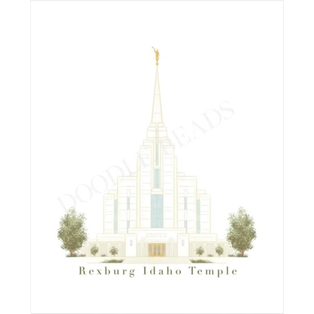 Rexburg Idaho Temple Print