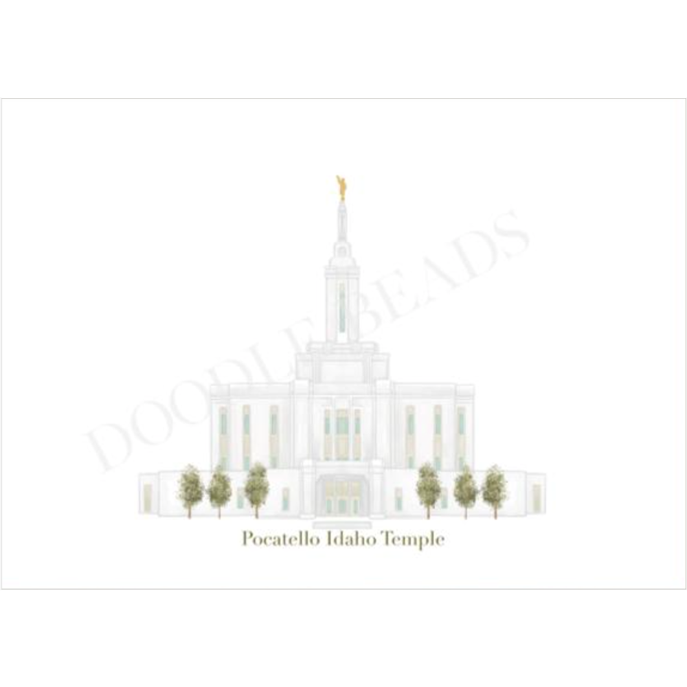 Pocatello Idaho Temple Print