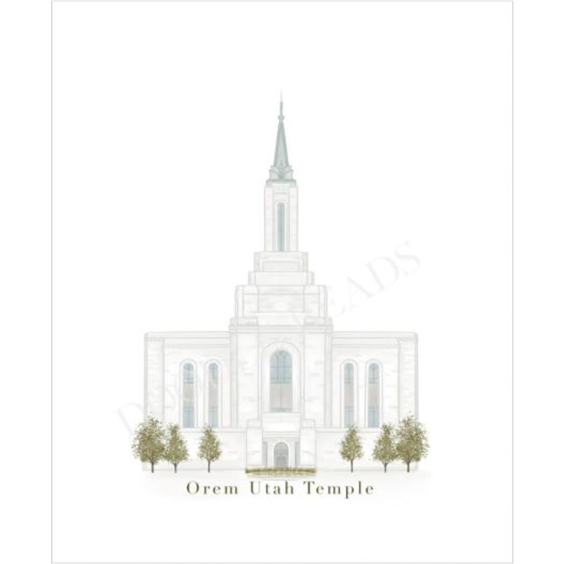Orem Utah Temple Print
