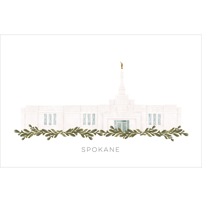 Spokane Washington Temple (11x13 Framed Art), , large image number 2