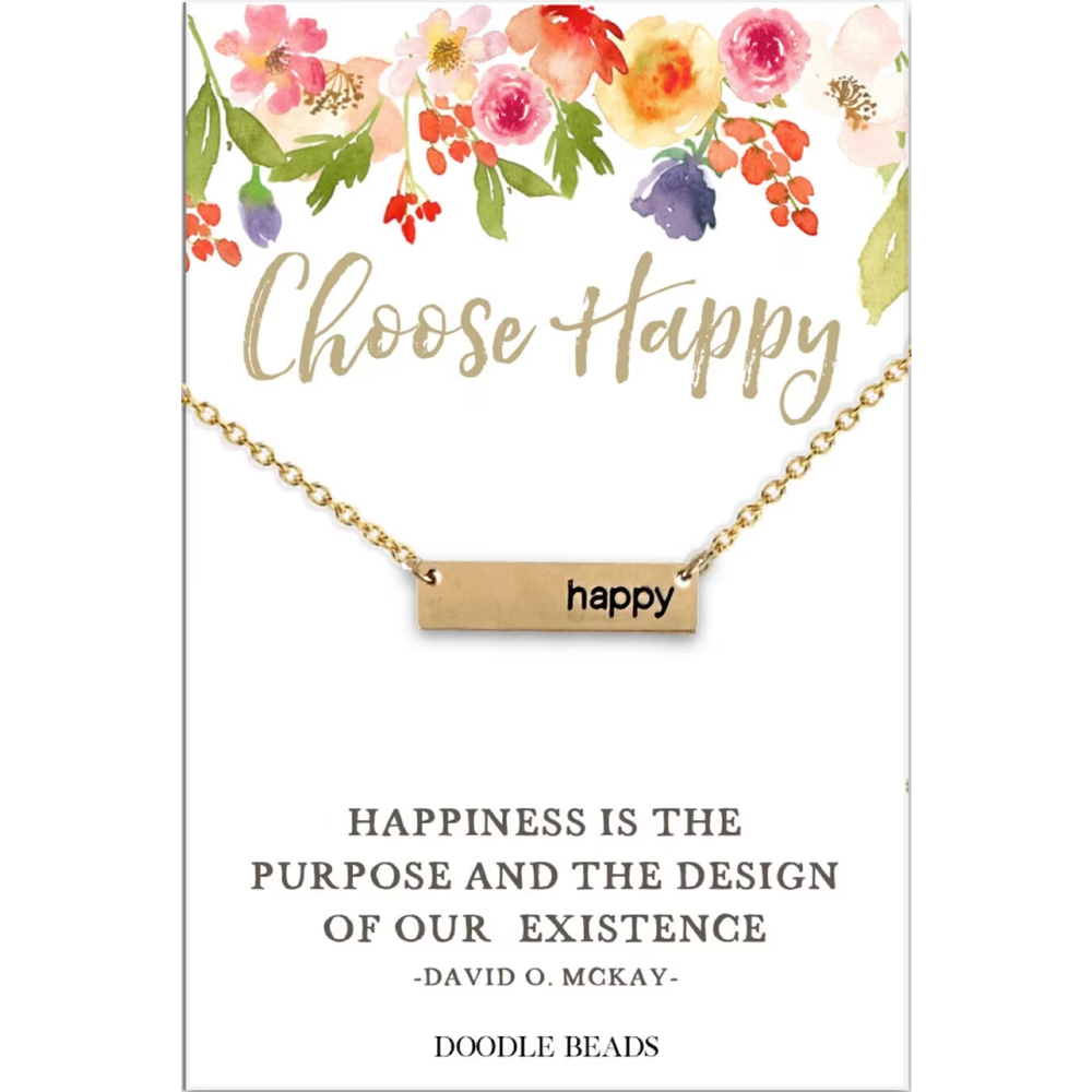 Choose Happy Necklace
