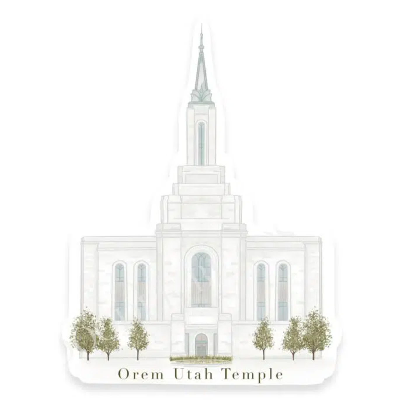 Orem Temple Sticker
