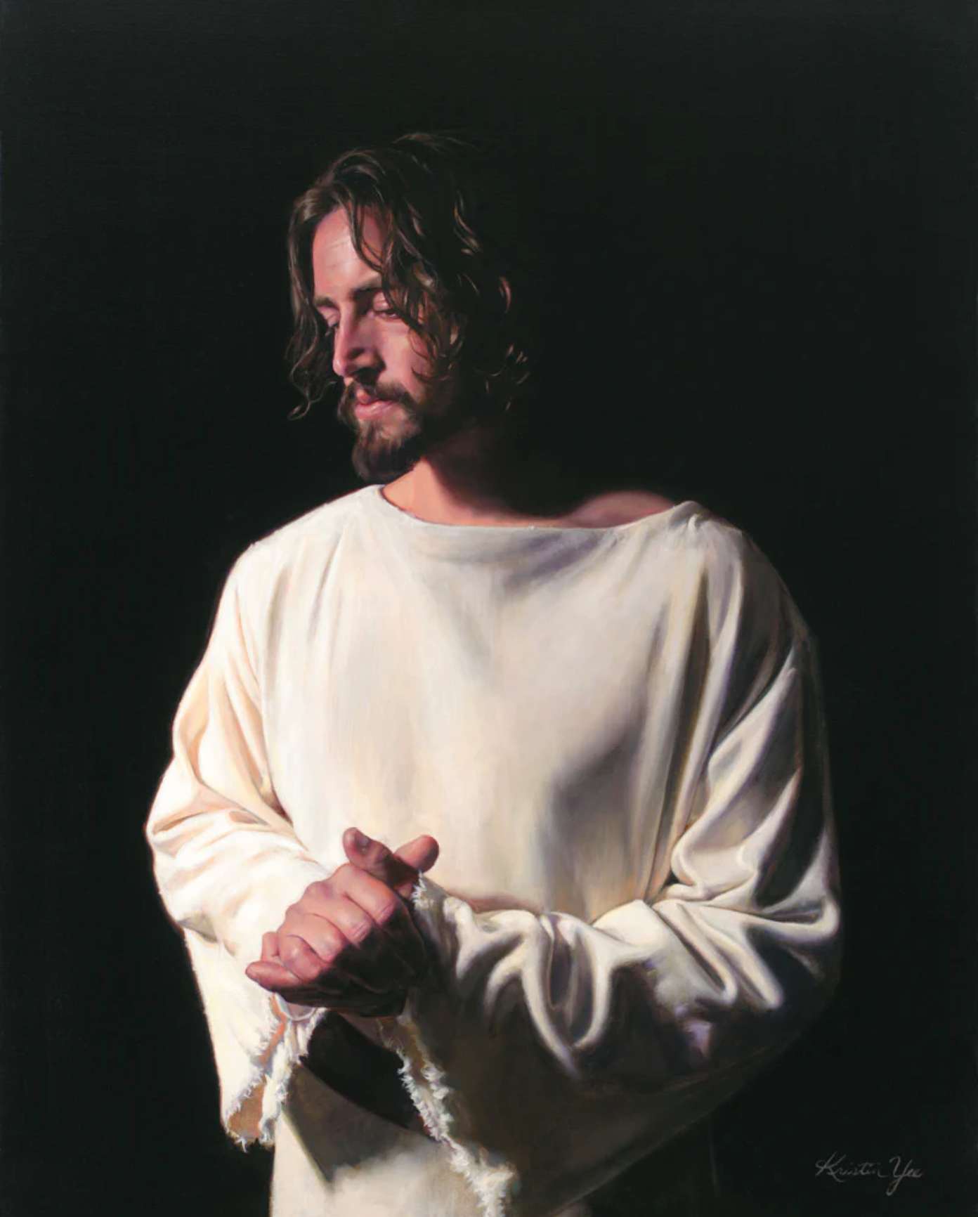 And I Partook (11.5x14.25 Framed Canvas Print), , large image number 2