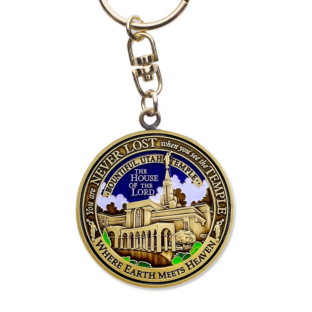 Bountiful Utah Temple Keychain