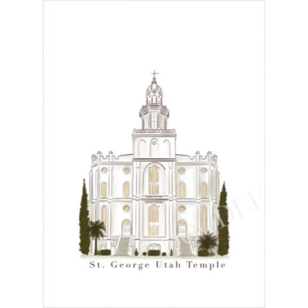 St. George Utah Temple Print