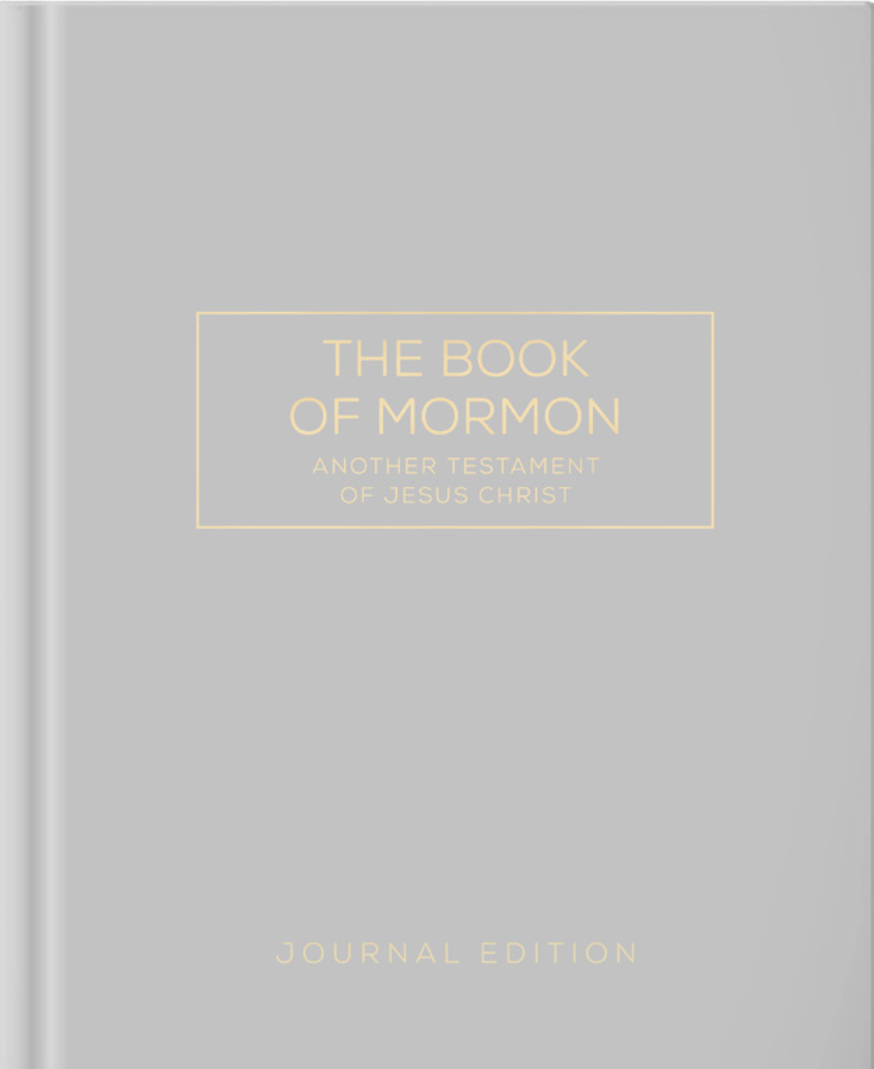 The Book of Mormon, Journal Edition, Gray, Unlined
