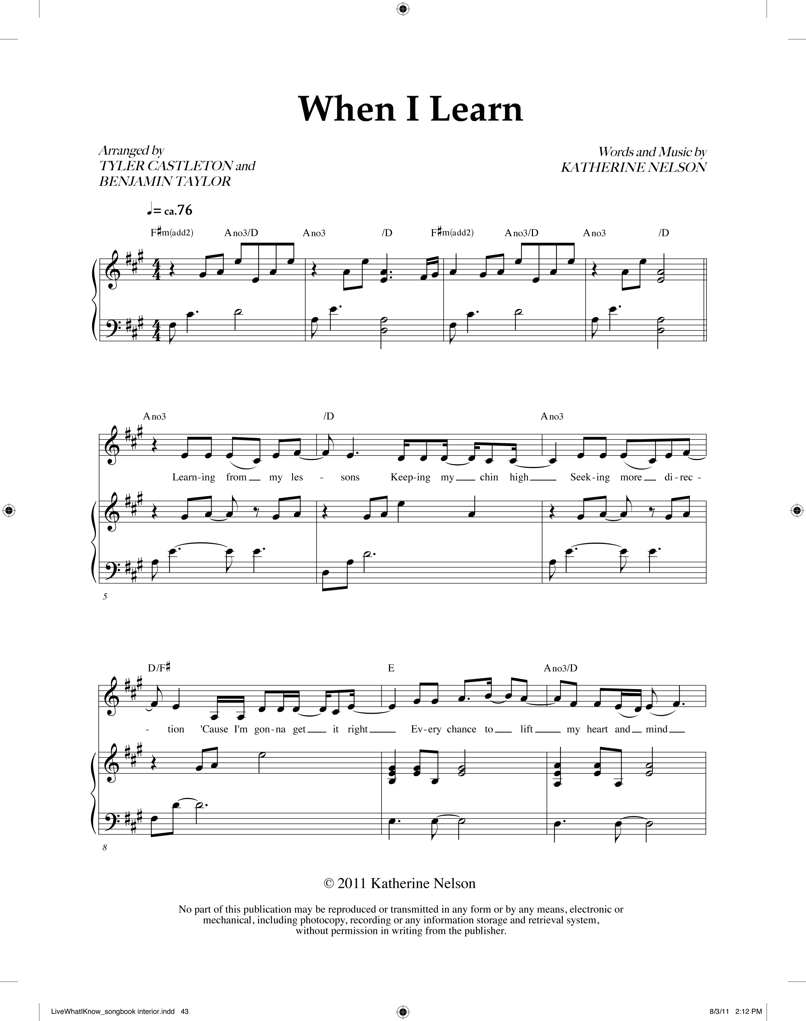 When I Learn