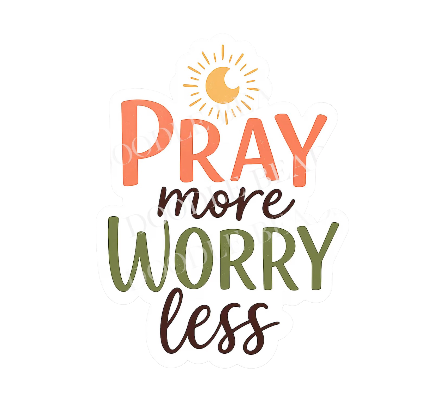 Pray More Sticker