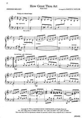 How Great Thou Art, , large