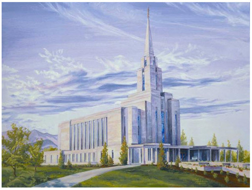 Oquirrh Mountain Temple - 5x7 Print