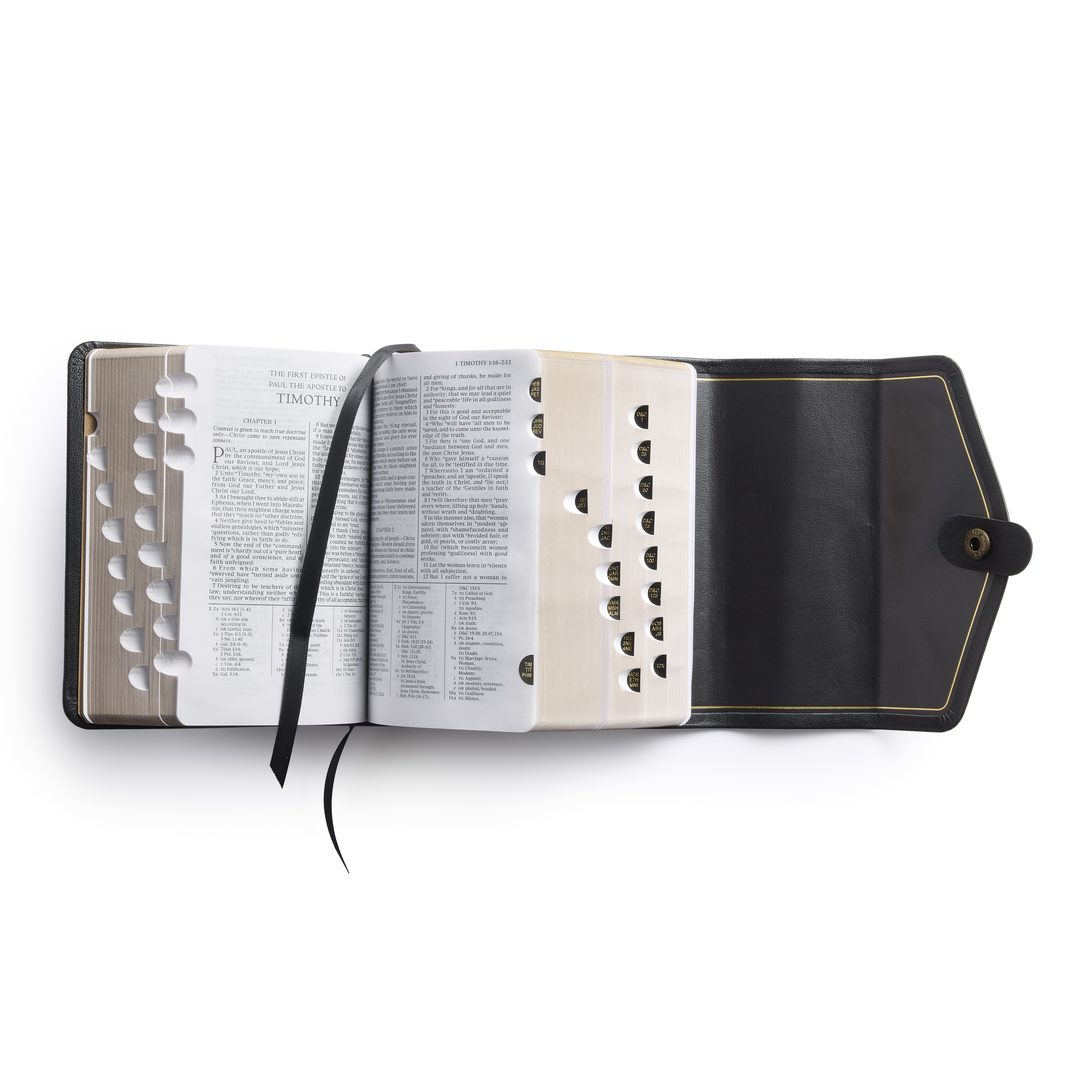 Genuine Leather Snap Quad Combination, Compact (Color Options)