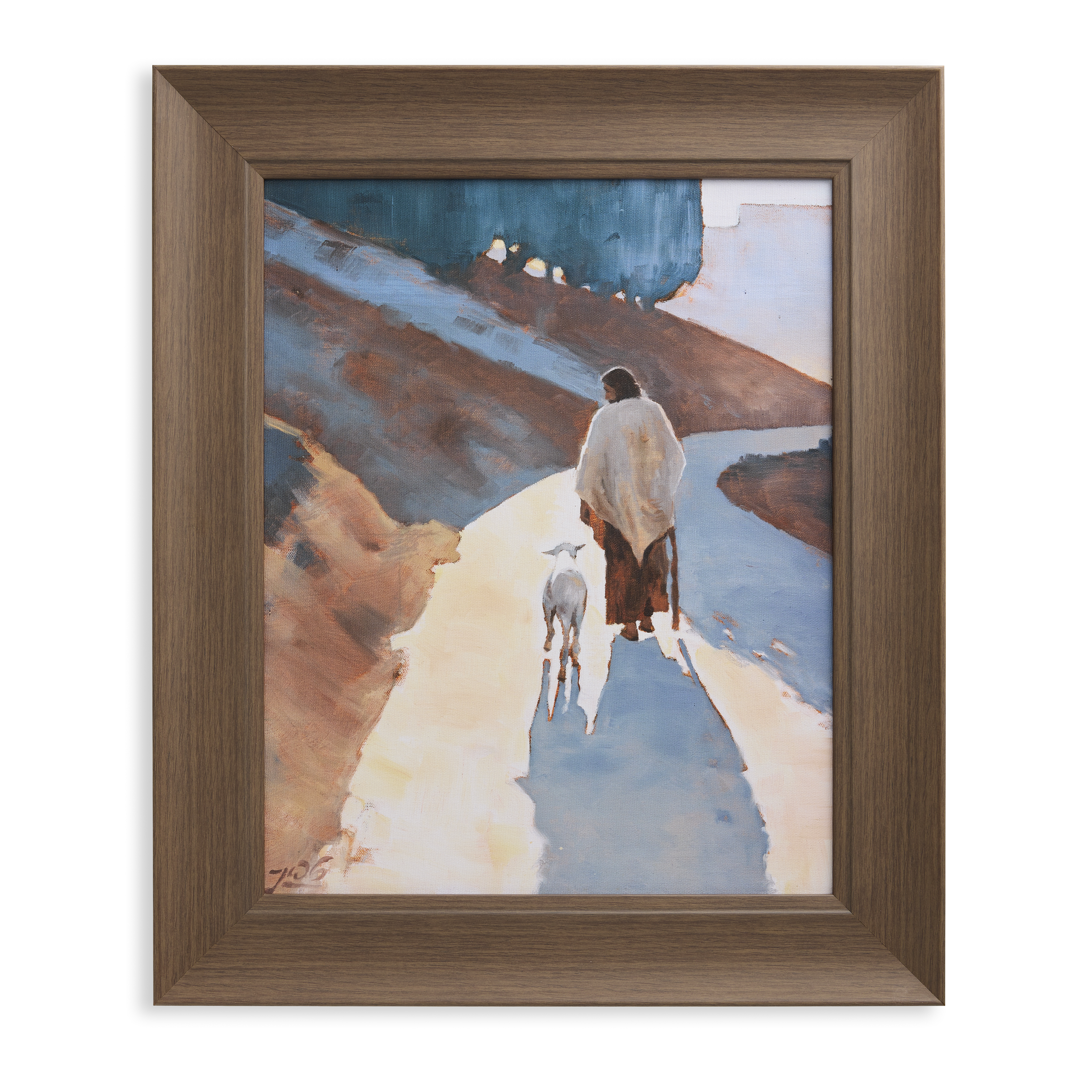 With Me In the Way (19x16 Framed Canvas Print)