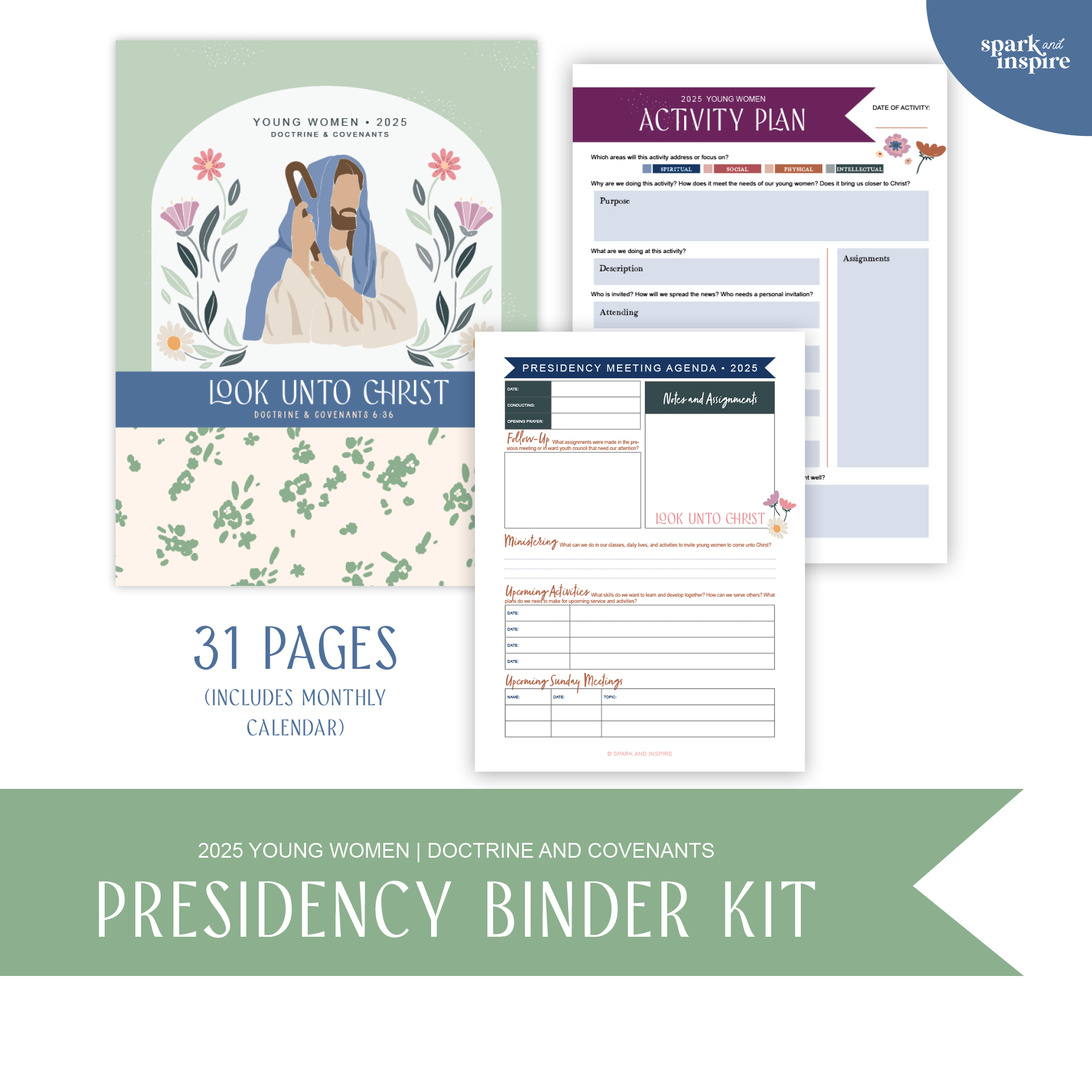 2025 Young Women - Presidency Binder Kit