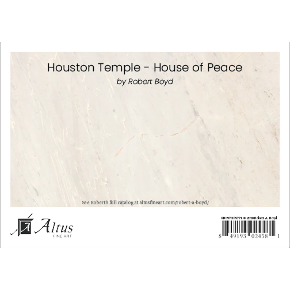 Houston Texas Temple - House of Peace Print, , large