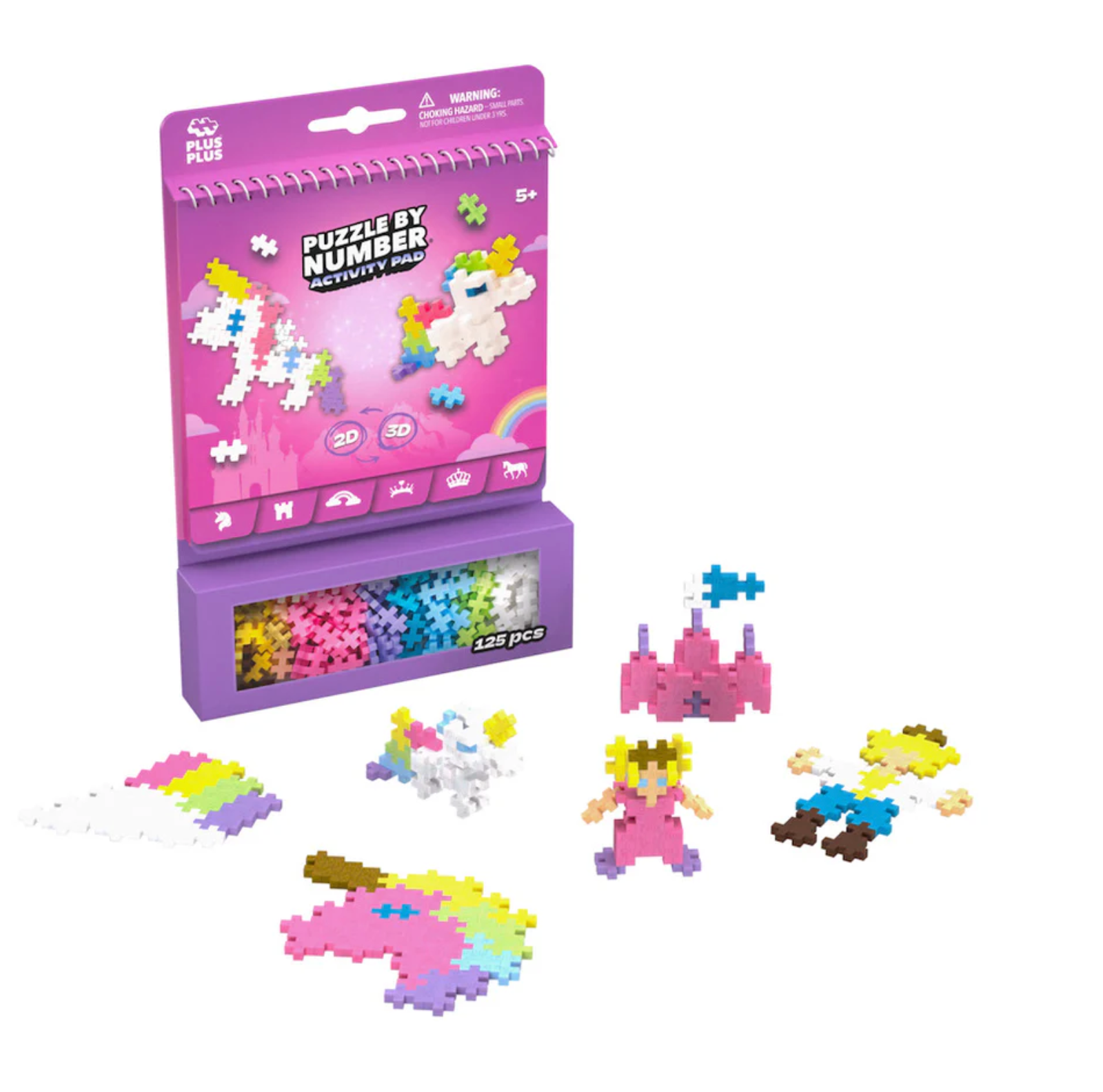 Plus Plus Puzzle by Number Activity Pad Fairytale