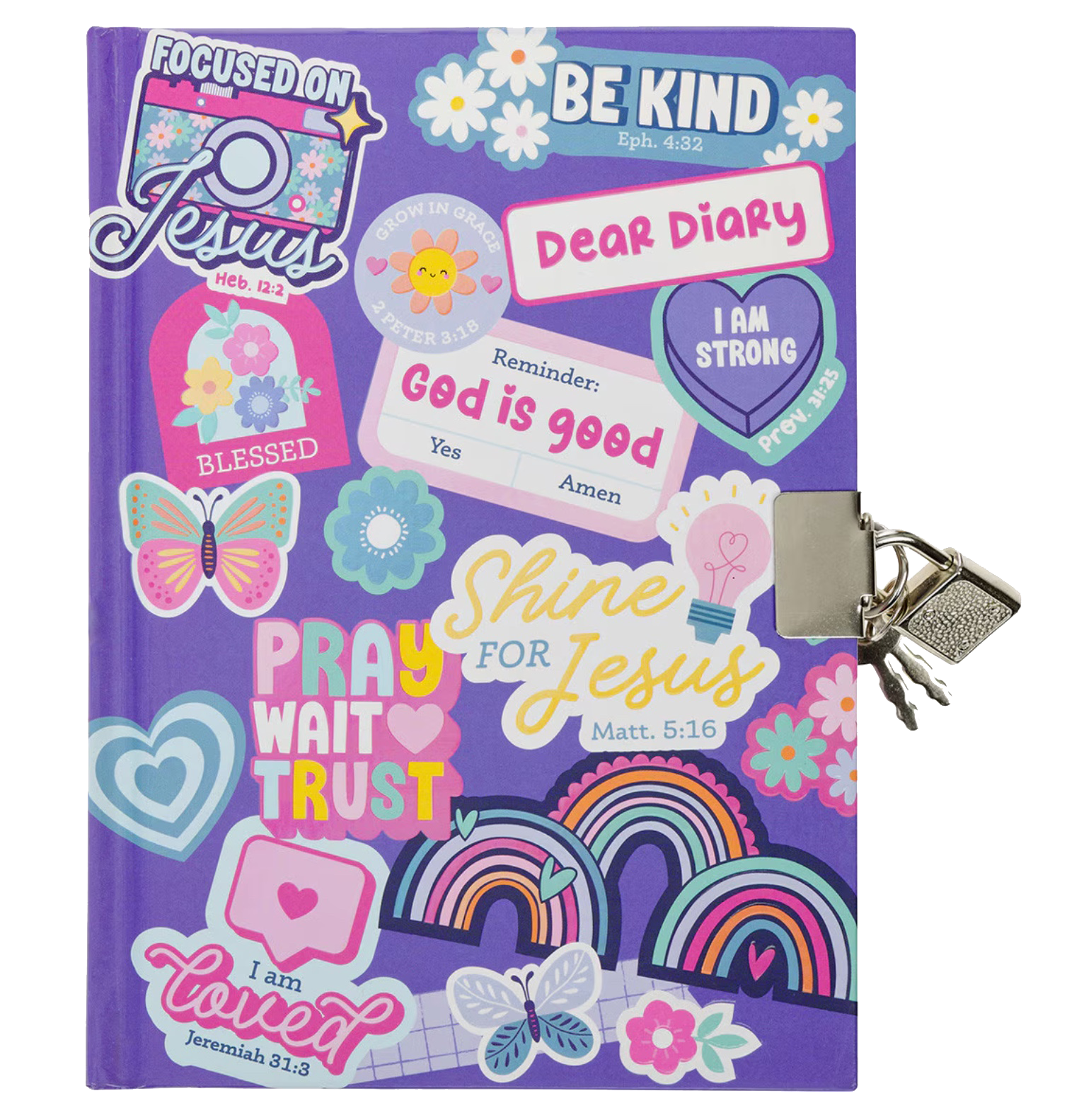 Shine for Jesus Locking Diary, , large image number 0