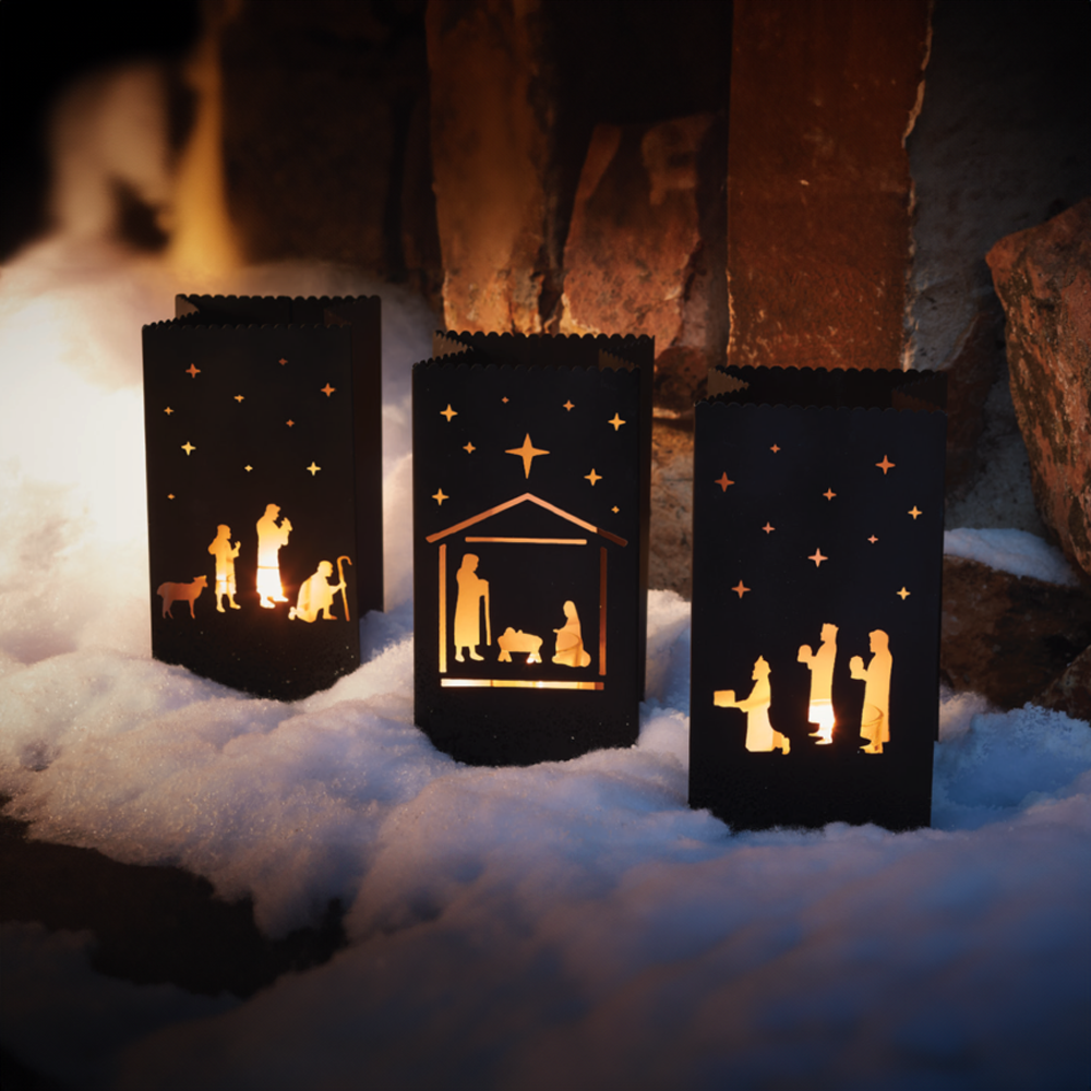 Silhouette Metal Nativity Luminaries, , large image number 3