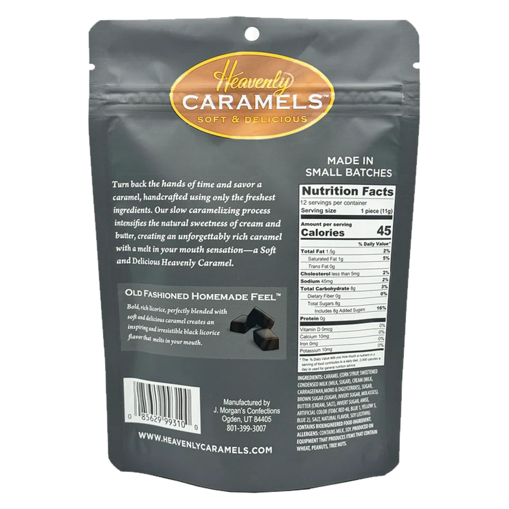 Licorice Caramels Bag, , large