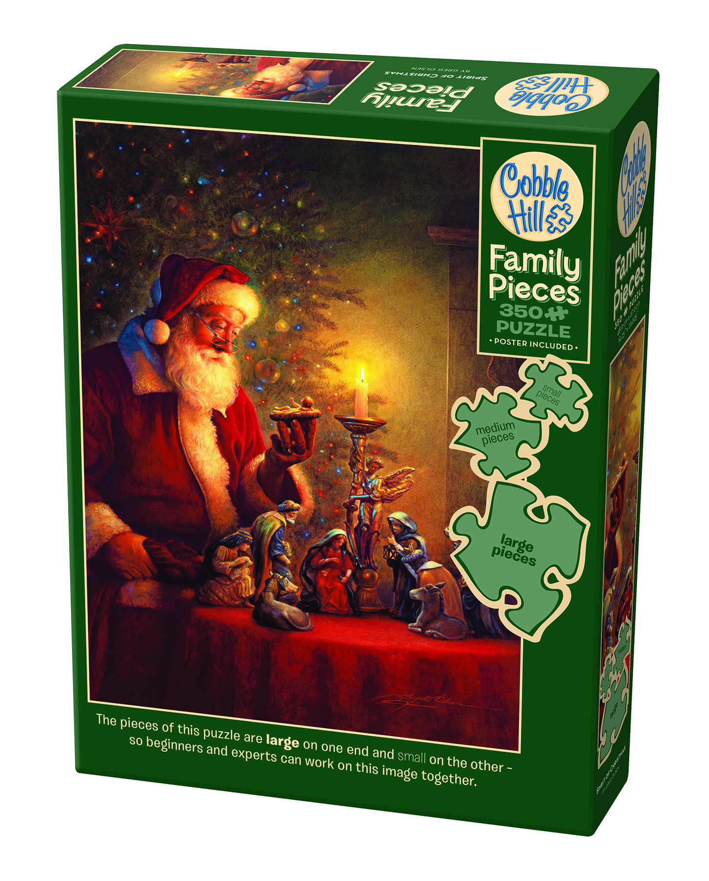 The Spirit of Christmas 350 Piece Family Puzzle, , large image number 3