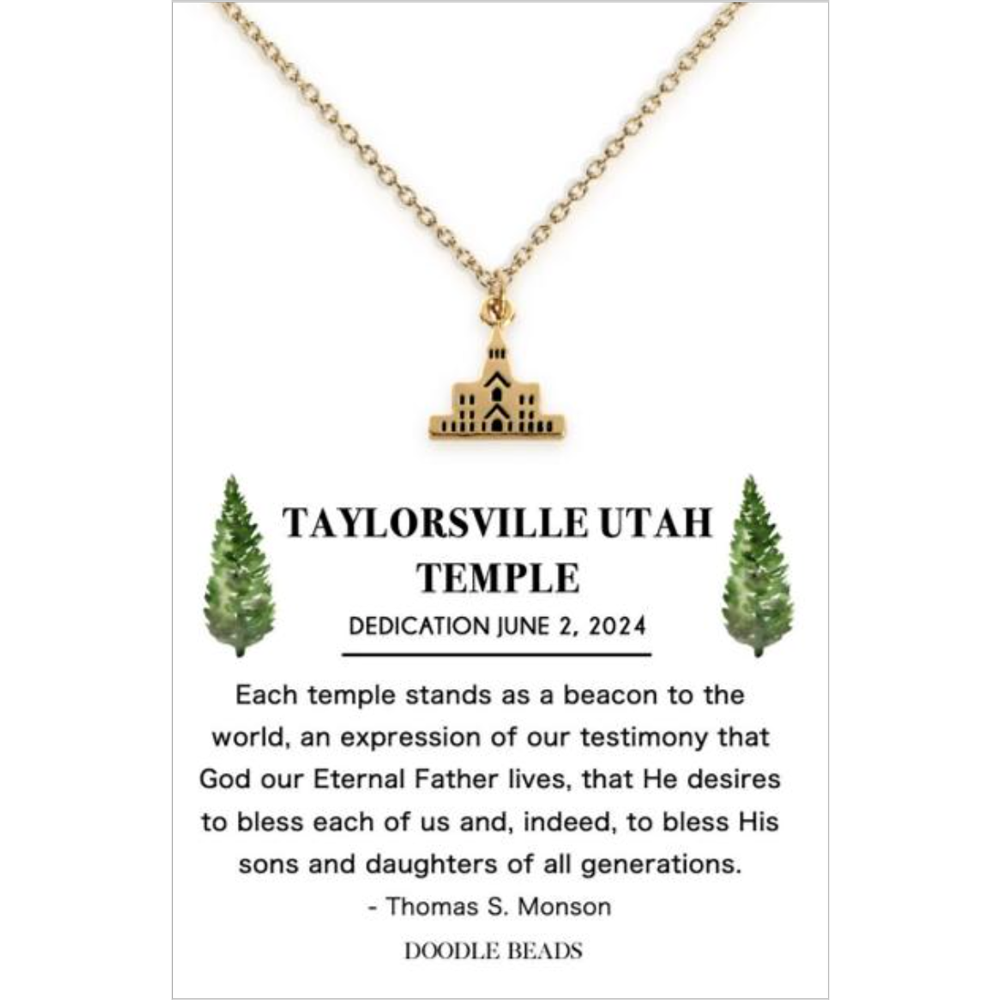 Taylorsville Utah Temple Necklace