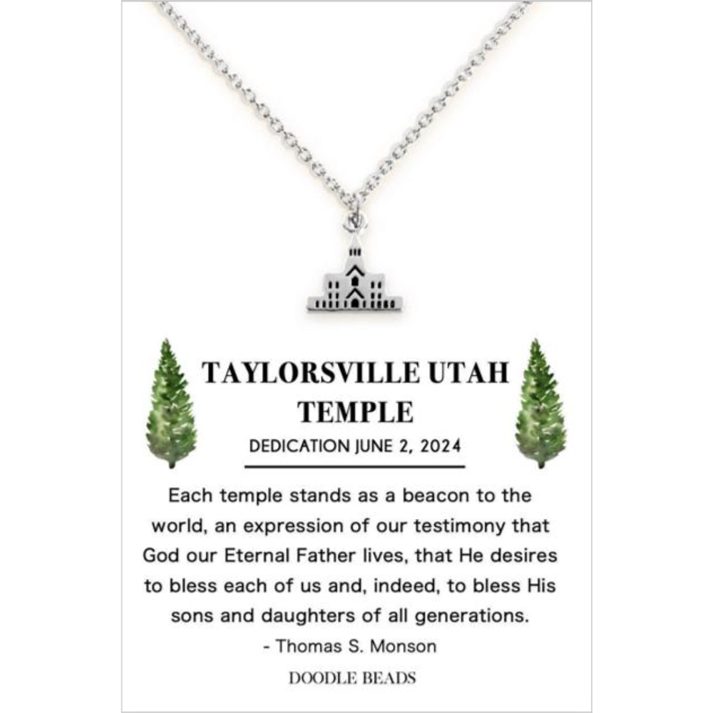 Taylorsville Utah Temple Necklace, , large
