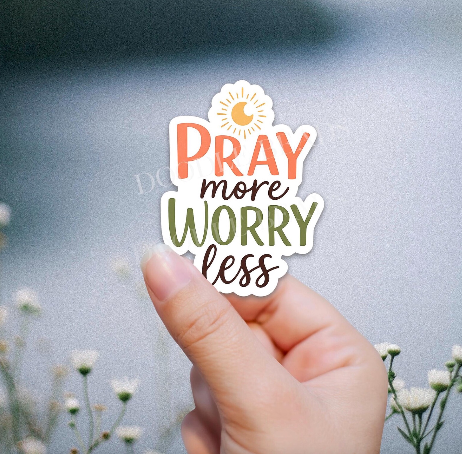 Pray More Sticker, , large