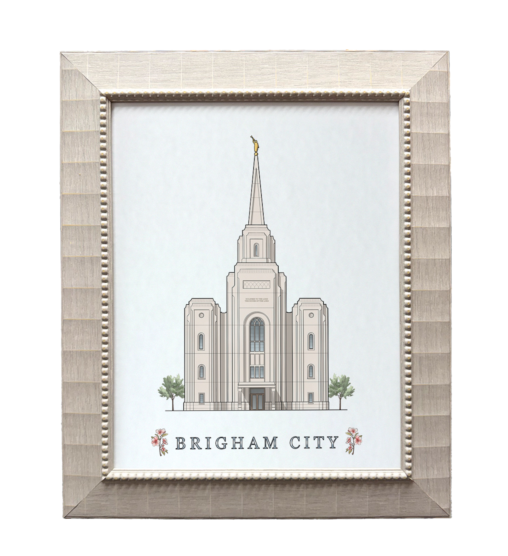 Brigham City Utah Temple (15x18 Framed Paper Print)
