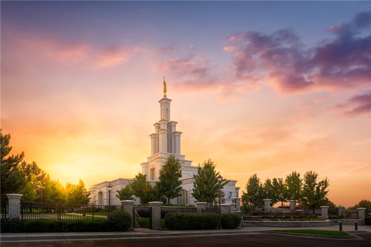 Columbia River Temple Sunset Print