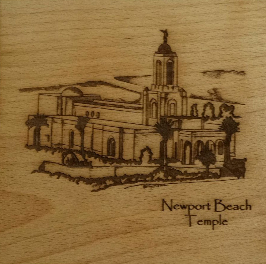 Newport Temple (6x6 Plaque)