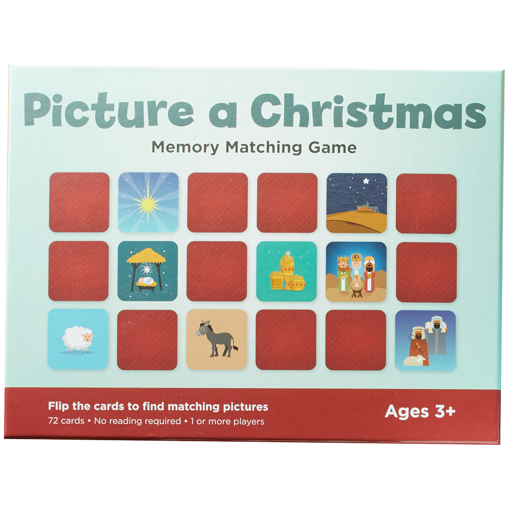 Picture a Christmas Memory Match Card Game, , large image number 0