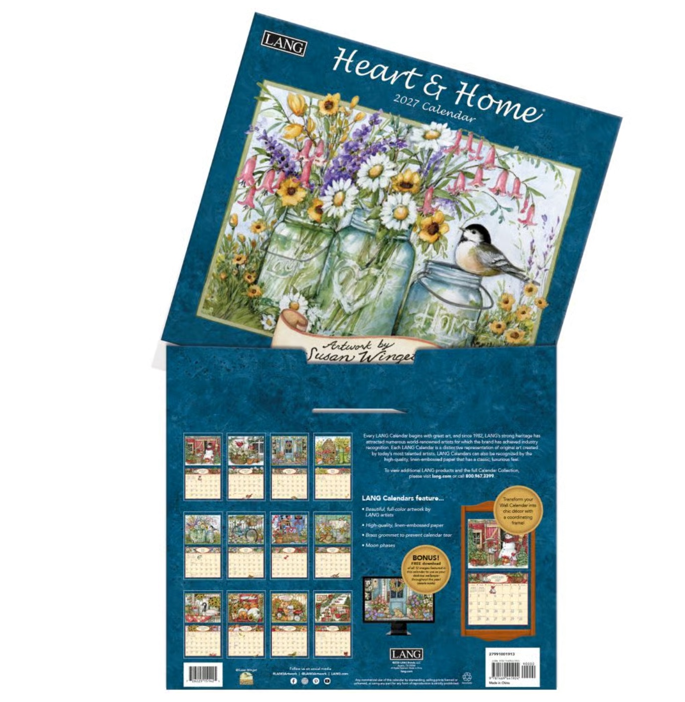 2027 Heart & Home Wall Calendar, , large image number 2