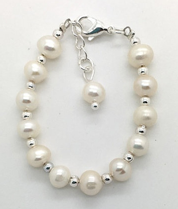 Let Her Be Little White Pearl Bracelet, , large