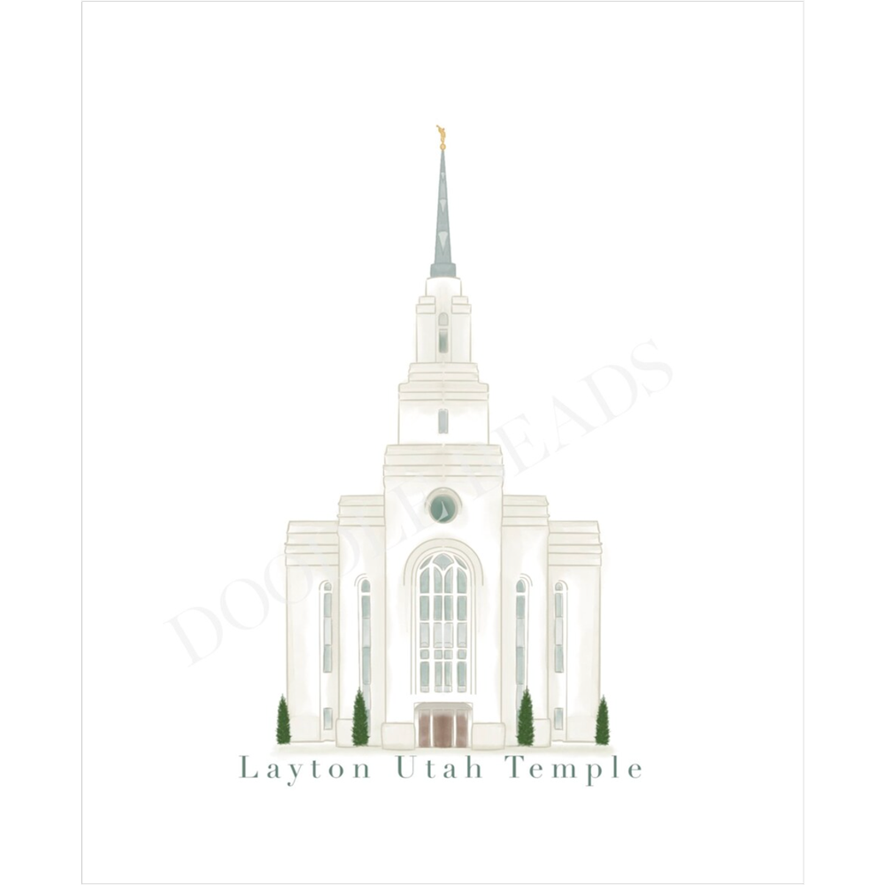 Layton Utah Temple Print