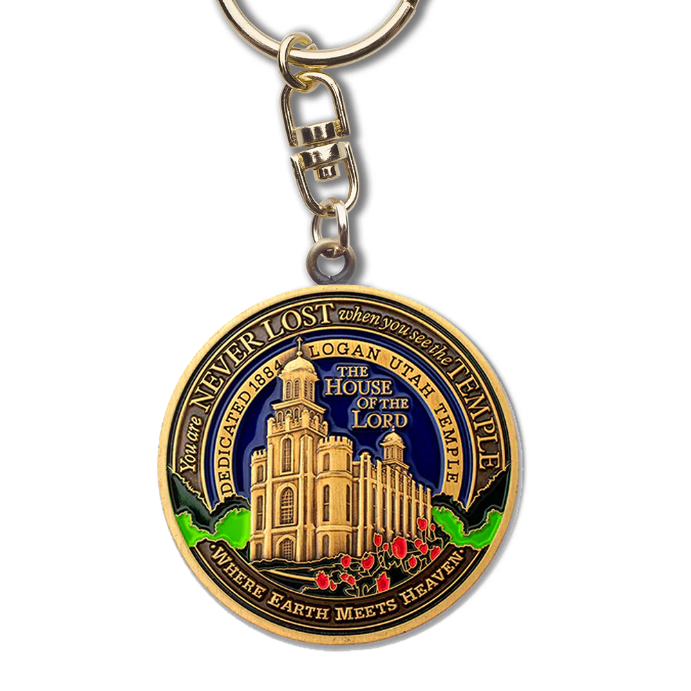 Logan Utah Temple Keychain
