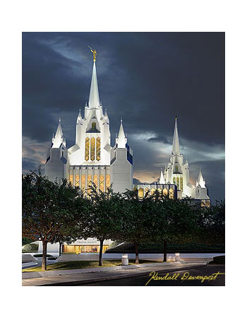 San Diego Temple: Ascending (8x10 Print)