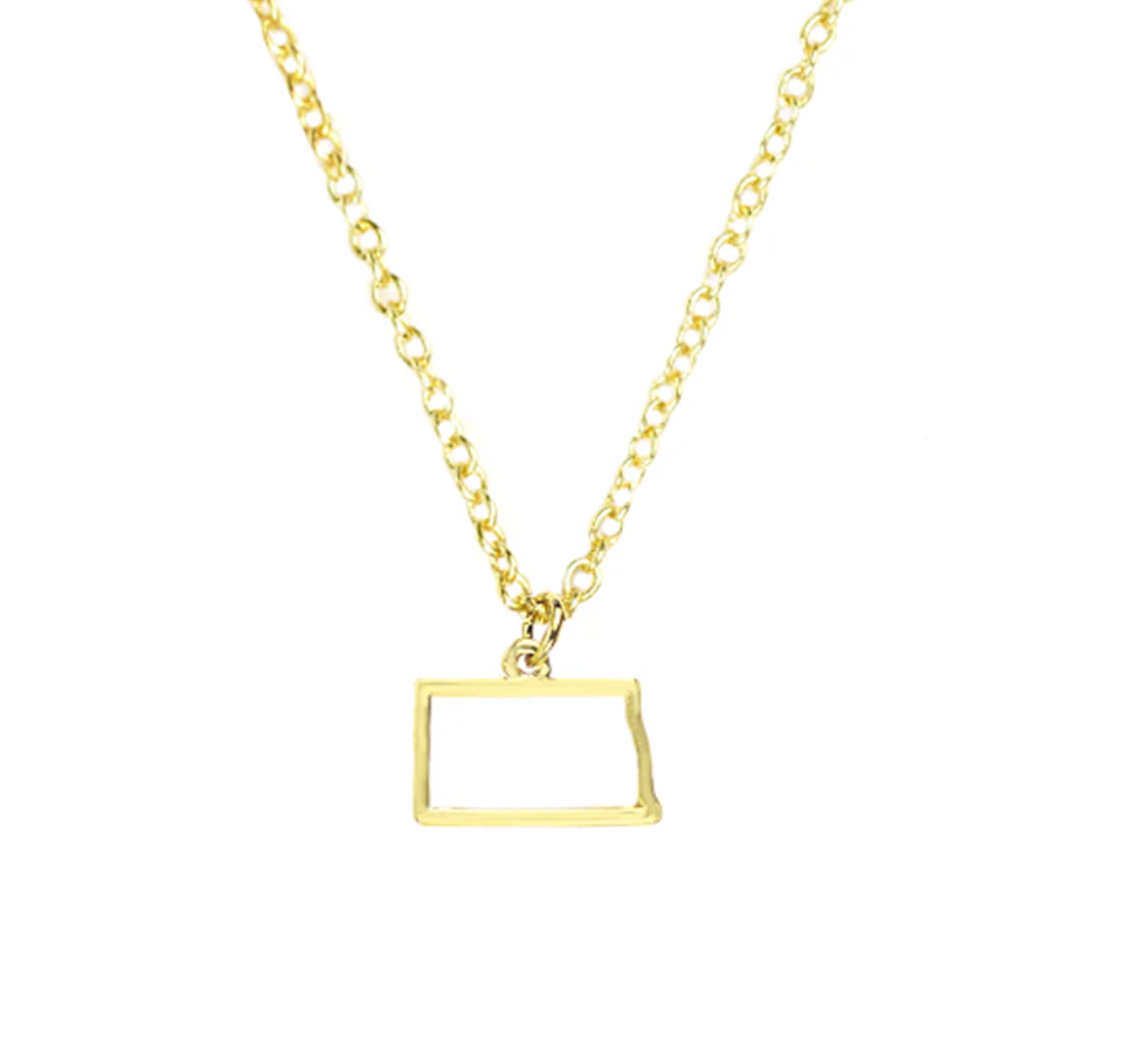 North Dakota State Necklace, , large