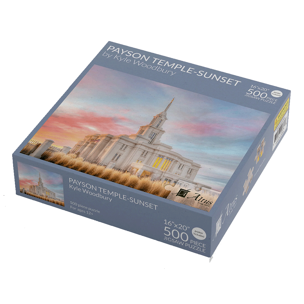 Payson Temple Sunset 500 Piece Puzzle, , large image number 3