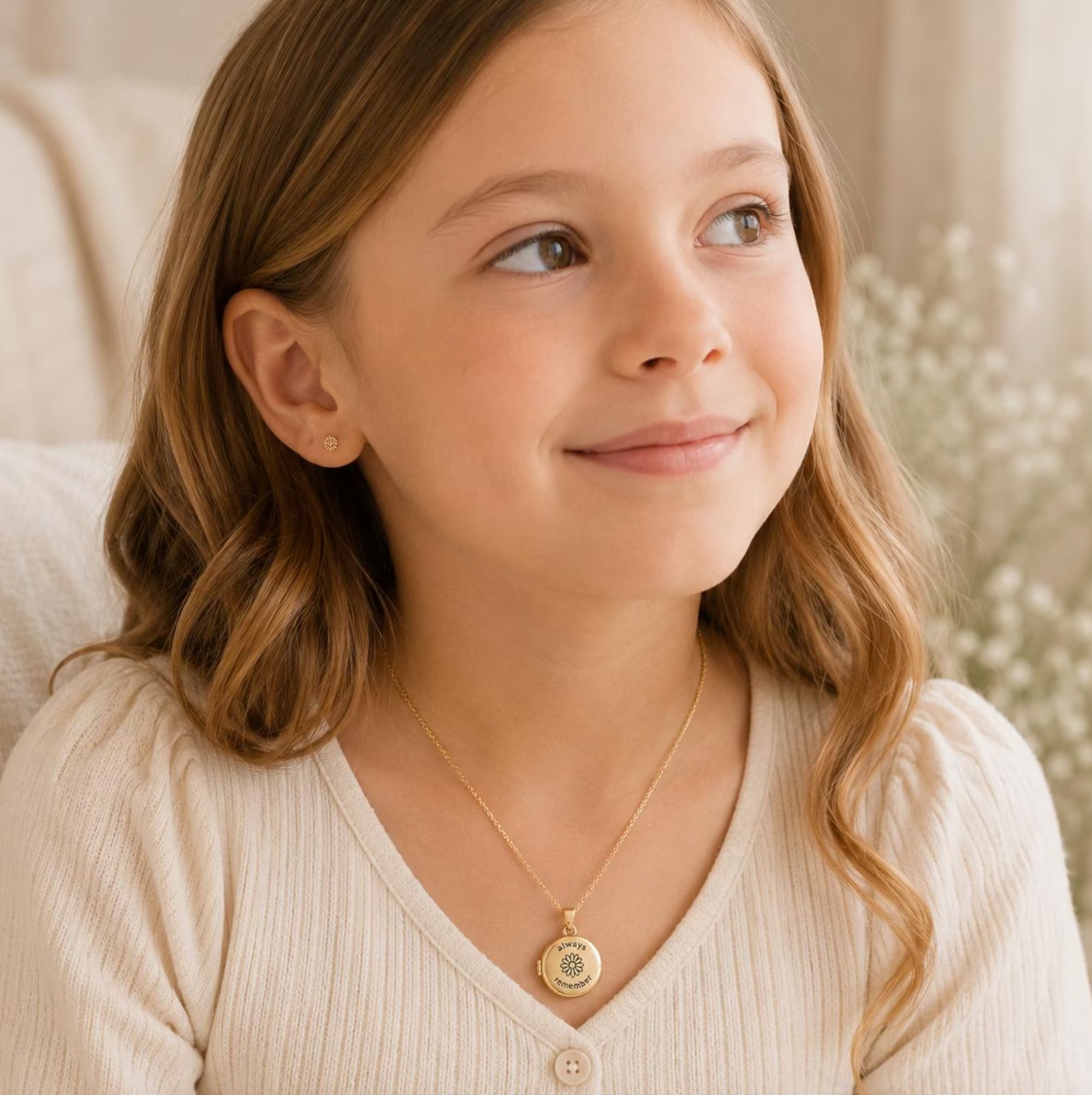 My Baptism Memory Locket Necklace, , large image number 4