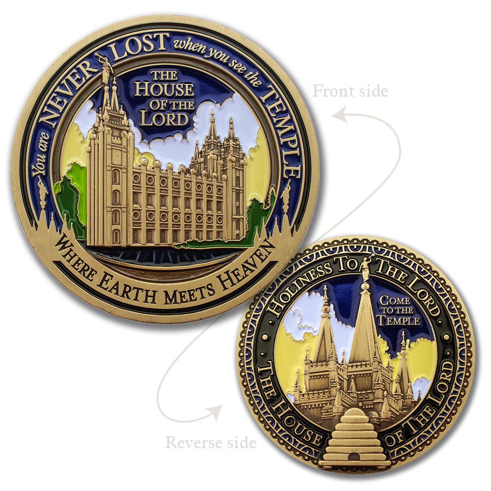 Salt Lake Utah Temple Medallion Coin, , large image number 3