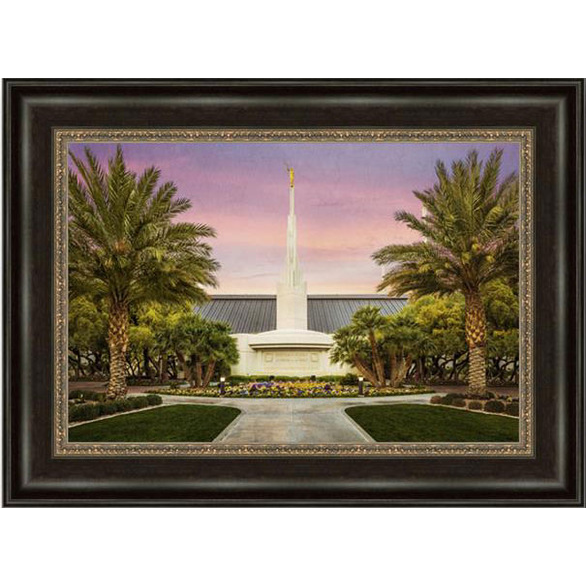 Las Vegas Temple (23x30 Framed Canvas)