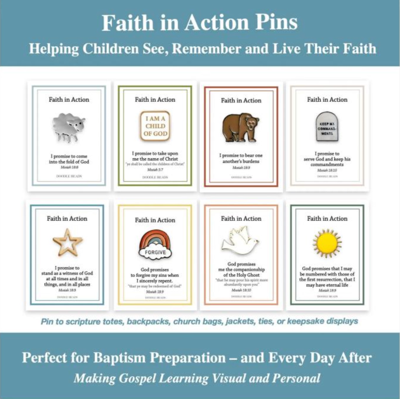 Child of God Faith in Action Pin, , large