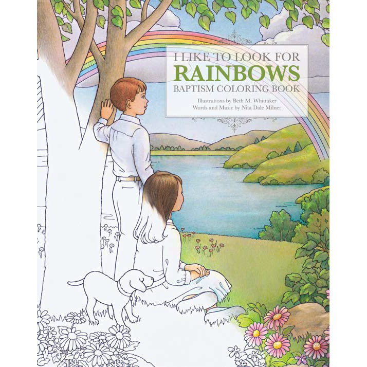 I Like to Look for Rainbows Baptism Coloring Book, , large image number 0
