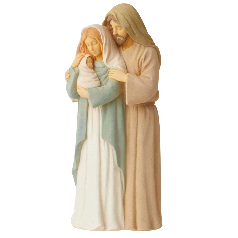 Masterpiece Holy Family Stone Resin Nativity Figurine
