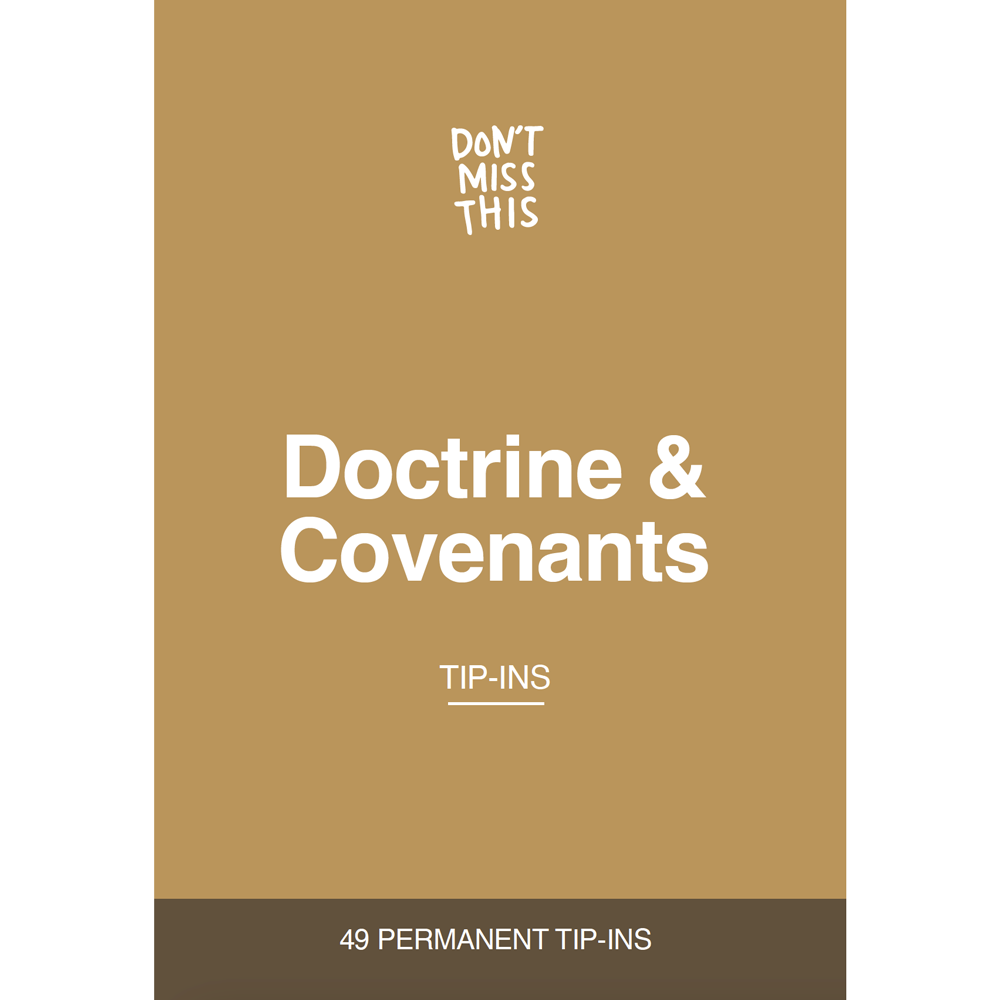Don't Miss This Doctrine and Covenants Tip-In Set, , large image number 0