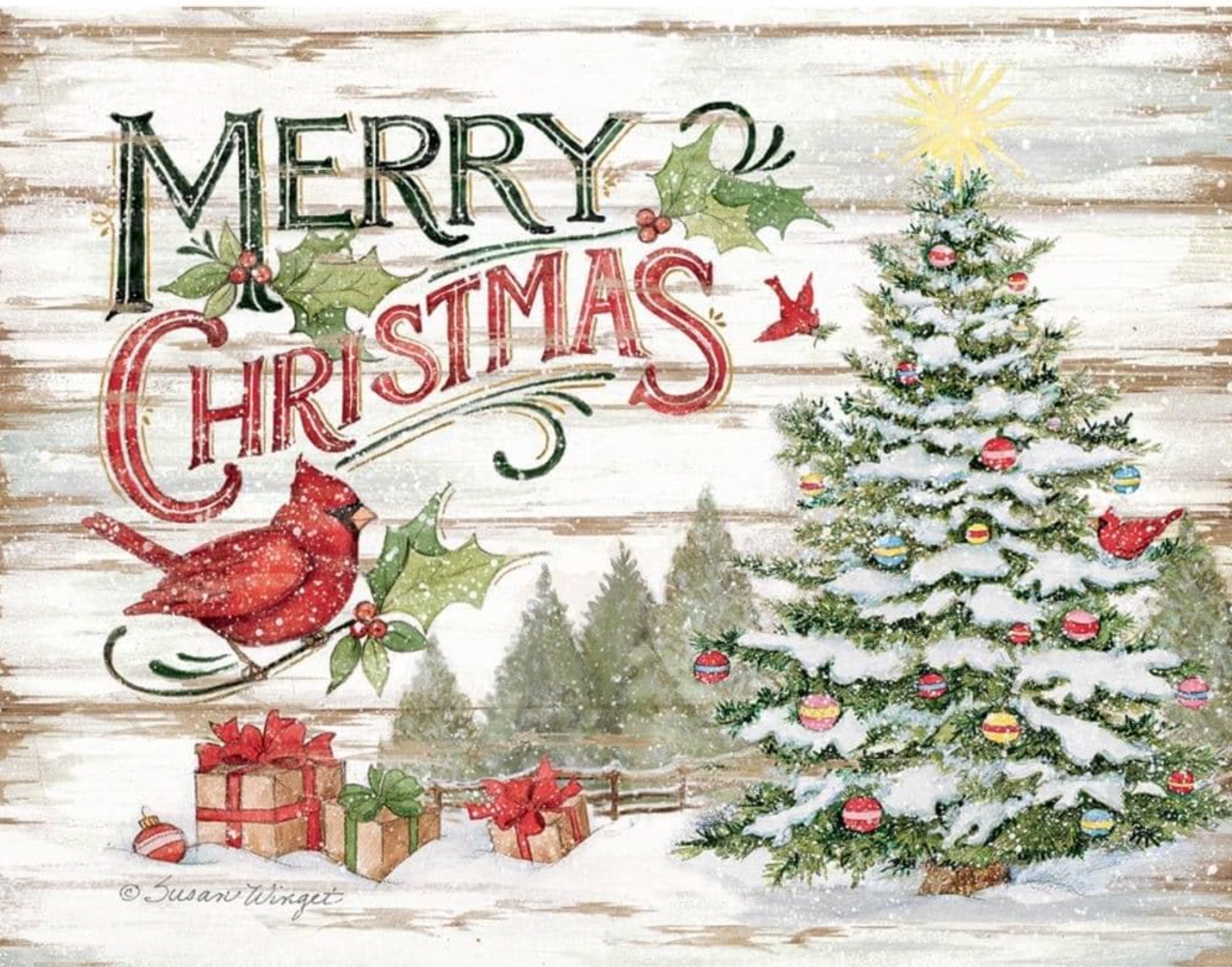 Pine Forest Boxed Christmas Cards