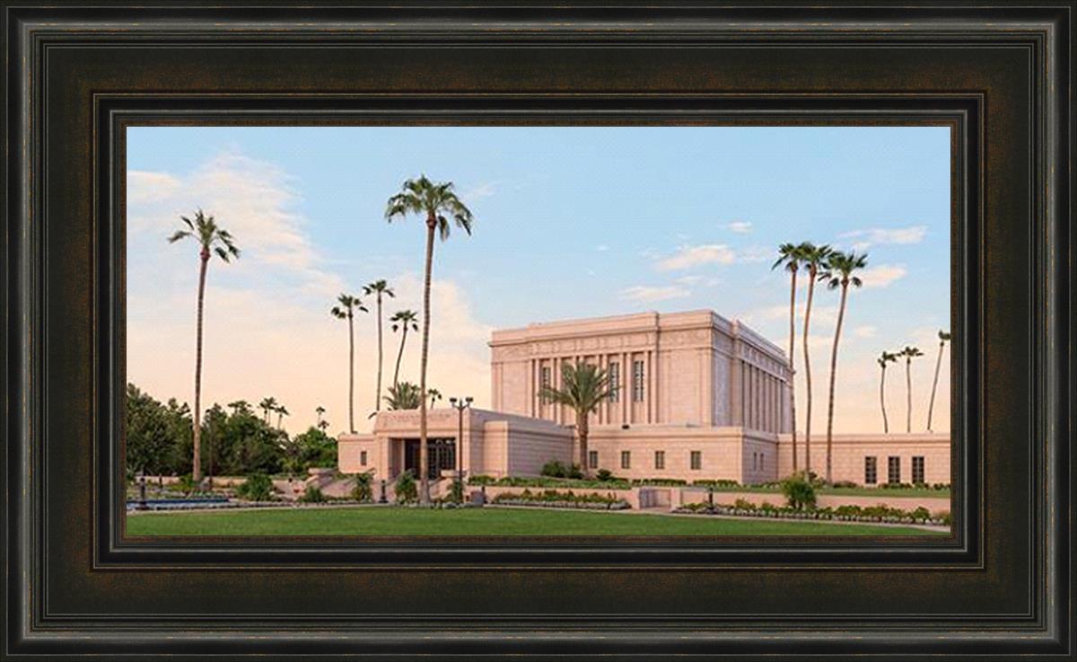Mesa Temple Peace Be Still (22x36 Framed Art)