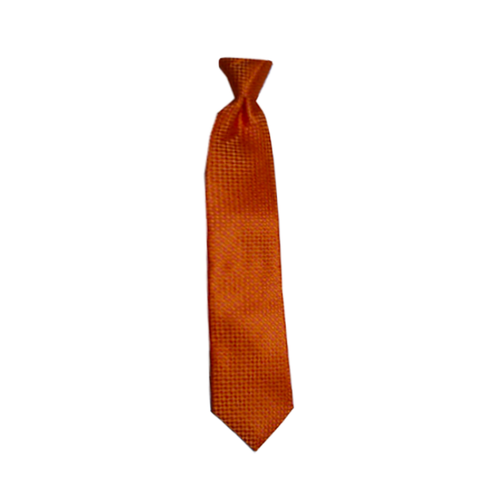Boys' Orange Zipper Necktie